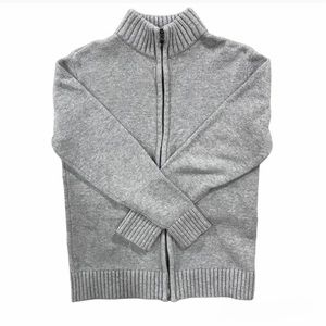 Boys Children’s Place Knit Zip Up Gray Jacket Sweater Large 10 / 12